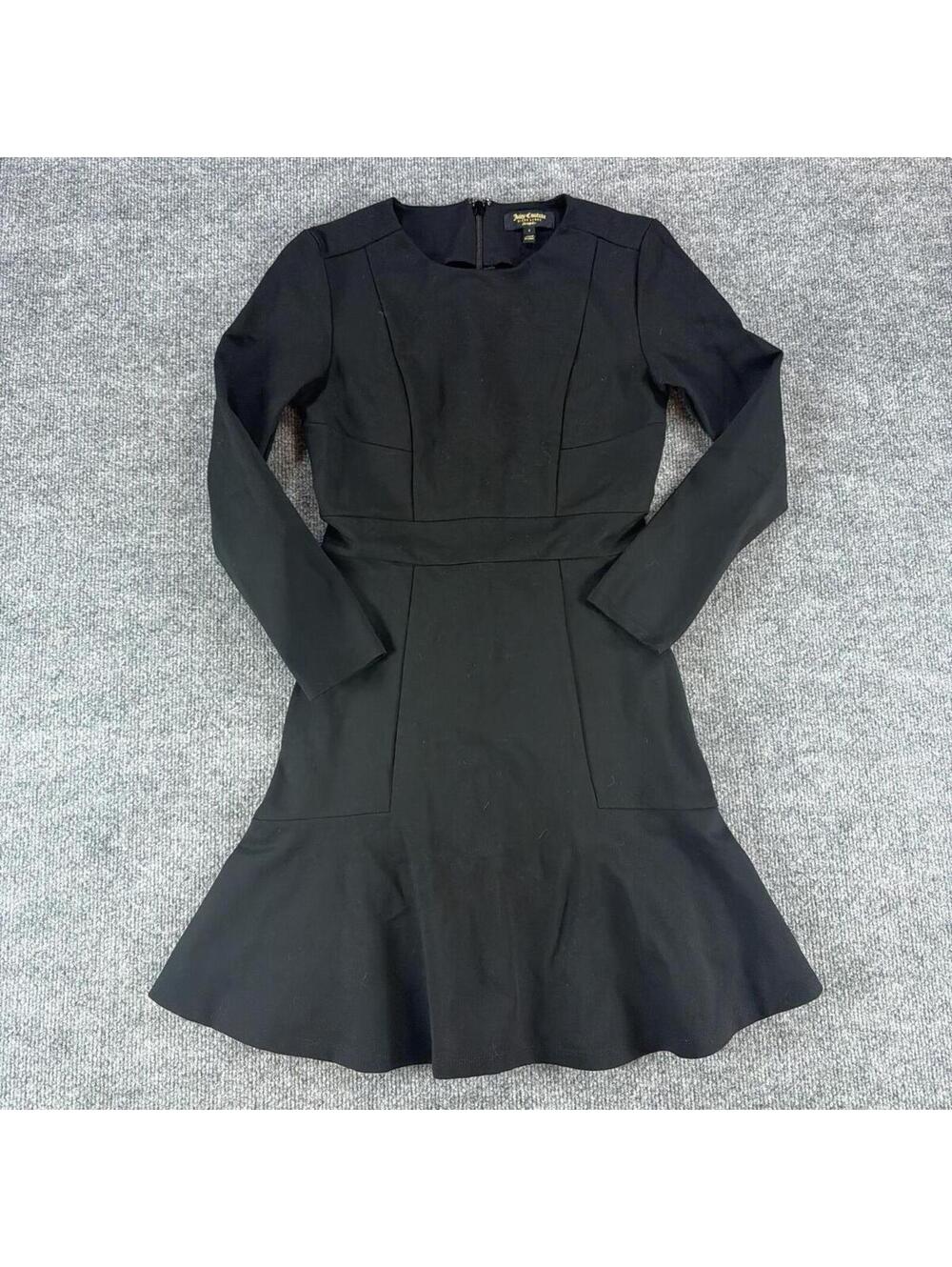 Juicy Couture Black Label Lng Sleeve Fit Flare Dress 4 Autumn Wedding Guest Goth